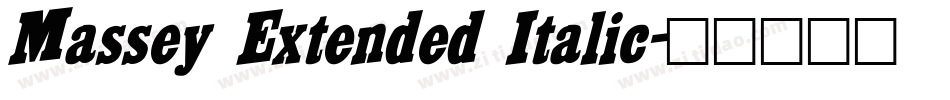 Massey Extended Italic字体转换